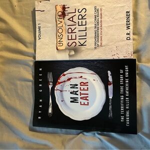 Man Eater Book by Ryan Green - Black and White Cover